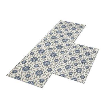 Imagem de Tapete de Cozinha Wanda 120x40 + Capacho 60x40 Antiderrapant