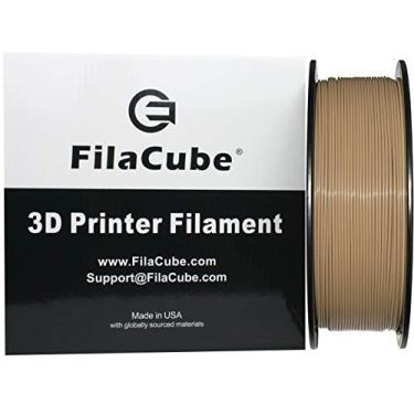 Imagem de Filamento de 1,75 mm Filamento PLA Café Gelado 1 kg FilaCube PLA 2 Café Gelado 1,75 mm 1 kg Impressão 3D Filamento de Plástico [Feito nos EUA] Marrom Claro