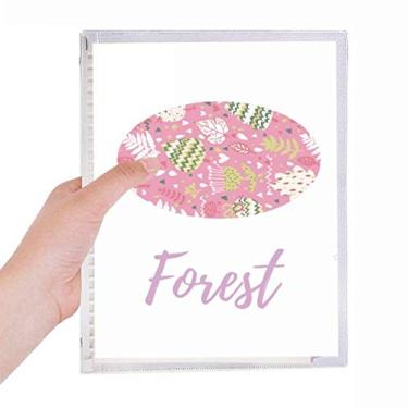 Imagem de Caderno de pintura de plantas com flores coloridas, agenda de folhas soltas recarregável