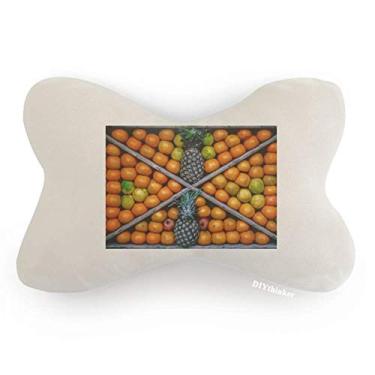 Imagem de DIYthinker Almofada de apoio de cabeça para decoração de pescoço com imagem de frutas frescas