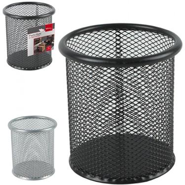 Imagem de Cesto Telado Organizador Porta Caneta Aramado Redondo 10 cm