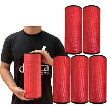 Imagem de Kit 5 Rolos Massagem Liberação Miofascial 30x12cm DF1072 Vermelho Dafoca Sports
