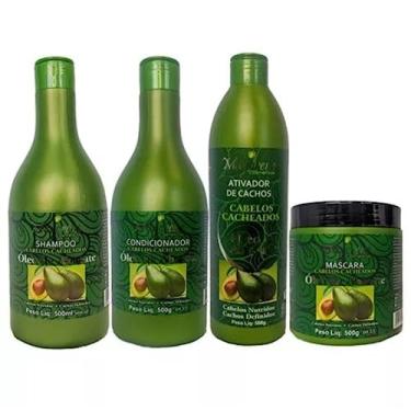 Imagem de Kit Cabelo Cacheado Óleo De Abacate + Ativador de Cachos Maycrene 500ml