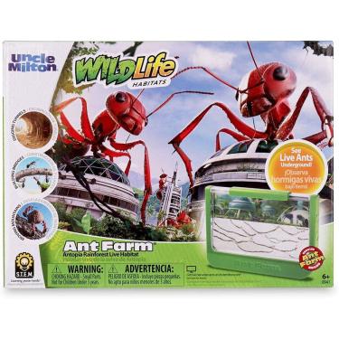 Imagem de Tio Milton Ant Farm Antopia Rainforest Ant Habitat - Observe Formigas Vivas - Natureza Aprendendo Verde brinquedo
