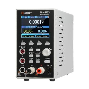 Imagem de CIADAZ Fonte de alimentação de laboratório programável SPM6103 (0-60V 0-10A) Fonte de alimentação DC de bancada de 300W com fonte de alimentação regulada por multímetro com display LCD de 2,8 polegad