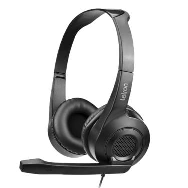 Imagem de HEADSET HOME OFFICE PRETO ESTEREO DRIVER 40MM ERGONOMICO CABO 1,8M LETRON