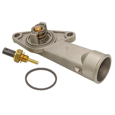 Imagem de Kit Válvula Termostática +Plug Temperatura Classic 1.0 Cobalt 1.4 1.8 Montana 1.4 Ônix Prisma 1.0 1.4 Spin 1.8 MTEK20039