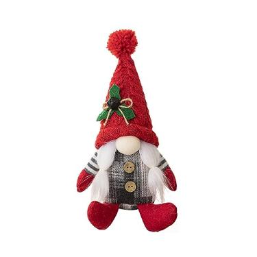 Imagem de Gnomo de Natal Decorações de Pelúcia Pendurar Perna Escandinavo Tomtes Casa Mesa Florestas Homem Gnomos Suecos Ornamentos Gnomos Suecos de Natal