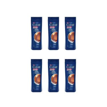 Imagem de Shampoo Clear 200Ml Controle Queda Men-Kit C/6Un