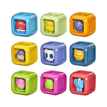 Imagem de Playskool Critter Building Blocks, Toddler e Baby Toy Blocks para idades de 6 meses ou mais (Amazon Exclusive)