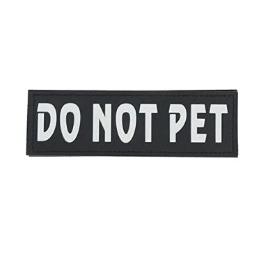 Imagem de Rótulo De Arnês De Cão Personalizado Refletor TERAPIA SERVIÇO DE CÃO Rótulo De Remendo Rótulo Luminoso Adesivo Para Arnês De Animal De Estimação,NÃO FAÇA ANIMAL DE ESTIMAÇÃO,5 * 16 Cm