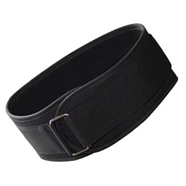 Imagem de Cinto de levantamento, cinto de levantamento de peso fitness respirável confortável estilo preto forte suporte para uso diário (G)