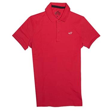 Imagem de Hollister Camiseta polo masculina, Vermelho 0961-500, GG