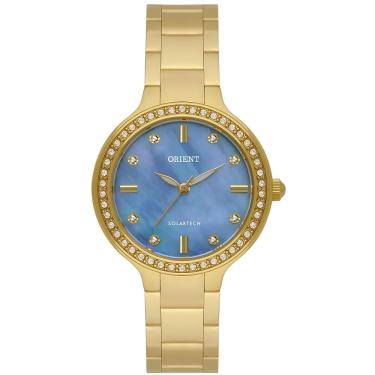 Imagem de Relógio Orient Feminino Ref: Fgss0229 A1kx Casual Solar Dourado