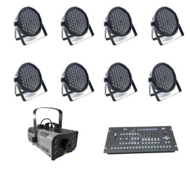Imagem de Kit 10 Par Leds + Máquina De Fumaça 1200W + Mesa Pilot