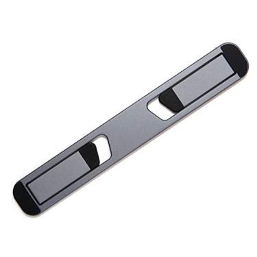 Imagem de Suporte de laptop para mesa – Suporte dobrável de alumínio para laptop para modelos de 10 a 16 polegadas, incluindo MacBook, MacBook Air, iPad, HP e mais – Suporte portátil autoadesivo com pés antiderrapantes