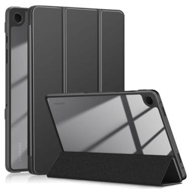 Imagem de DINGGUAGUA Capa para tablet Samsung Galaxy Tab A9+ Plus/A9 de 11 polegadas 2023, capa à prova de choque com parte traseira transparente transparente para (SM-X210/X215/X216) função despertar/hibernar