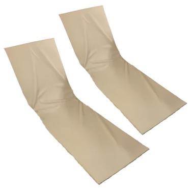 Imagem de Colchonete Almofadado Espreguiçadeira Piscina Bege Liso 2un