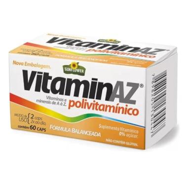 Imagem de Multivitaminico Vitamin Az 750mg 60 Cápsulas - Sunflower