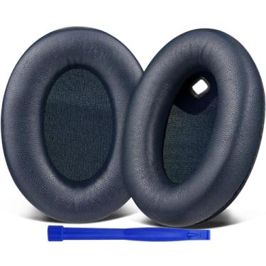 Imagem de SOULWIT Substituição de Almofadas Auriculares para Sony WH-1000XM4 (WH1000XM4) Auscultadores, Com Espuma de Isolamento de Ruído, Espessura Adicional, Sem Afetar o Sensor - Azul Brilhante