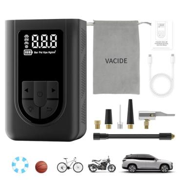 Imagem de Compressor de ar portátil para insuflador de pneu, bomba de ar portátil de 150 PSI adequada para carros, bicicletas, pneus de motocicleta, bolas, inflador de ar 3 vezes mais rápido com detecção de