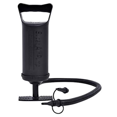 Imagem de Tialoer Bomba manual de inflação, bomba de ar para acampamento, colchão de ar, colchão de ar, inflável, piscina, balão