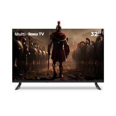 Imagem de Multi Roku TV 32" Smart com imagem HD 3 HDMI 2 USB compatível com Alexa e Google Home - TL052M