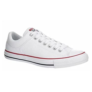 Imagem de Converse T nis unissex Chuck Taylor All Star High Street com cadar o - branco/granada/azul marinho, Branco, 13 Women/11 Men