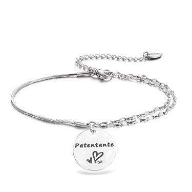 Imagem de Melix Home Braçadeira Patentante Hochzeitsgeschenk für Patentante Schmuck Armbänder, Medium, Metal, Sem Pedra Preciosa