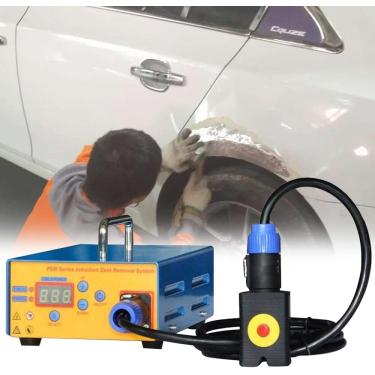 Imagem de Ferramenta de reparo de amassados ​​automotivos, portátil, indução eletromagnética, máquina de reparo de amassados, indução magnética, aquecedor pdr, caixa quente