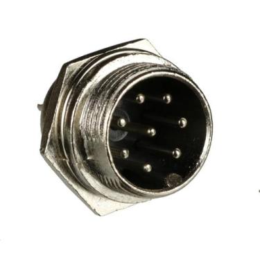 Imagem de Par de conector circular gx16 mike - 8 vias