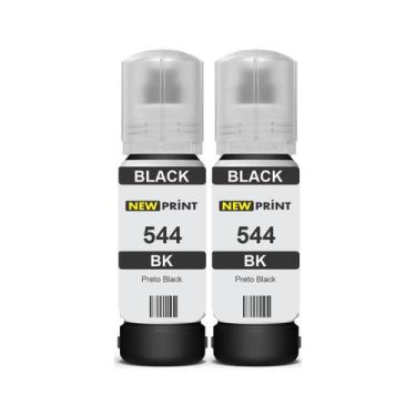 Imagem de 2 Refil Tinta Preta Compatível Epson 544 L3250 L3150 L3110 - New Print