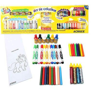 Imagem de Brinquedo Kit De Colorir Acessorios Art Kids Acrilex, Acrilex