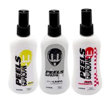 Imagem de Kit limpeza Capacete Viseira Peels Guardian Cristalizador