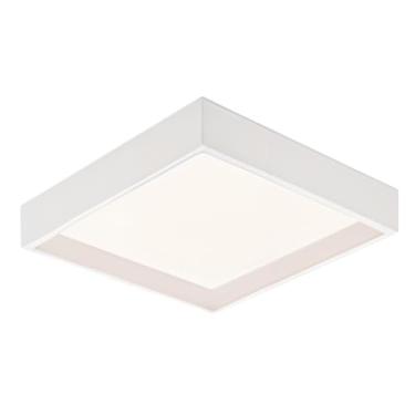Imagem de Painel Led Recuado de Sobrepor 24W, Plafon Quadrado, Bivolt (Branco - Luz Neutra)