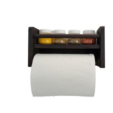 Imagem de porta temperos condimentos parede porta rolo - HOUSE DECOR