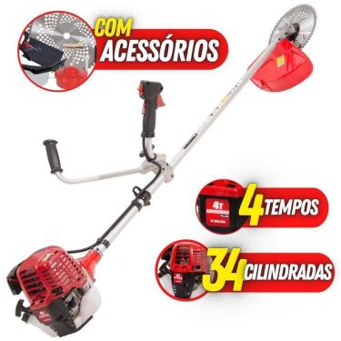 Imagem de Roçadeira Kawashima Kw330l4 33,5cc 4 Tempos Com Acessórios
