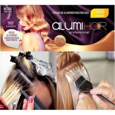 Imagem de Papel Alumínio Para Mechas Alumi Hair - 400 Folhas - 9.5x30cm