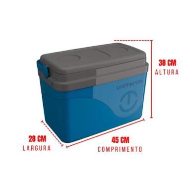Imagem de Caixa Térmica Cooler 30 Litros Com Azul  - Unitermi