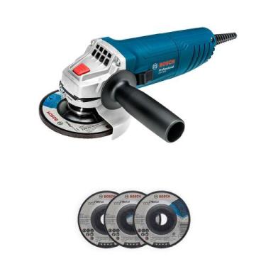 Imagem de Esmerilhadeira Angular Bosch GWS 850, 850W com 3 discos, 220V