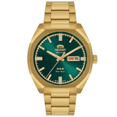 Imagem de Relógio Orient Masculino Ref: Nh3gg008 E1kx Automático Dourado