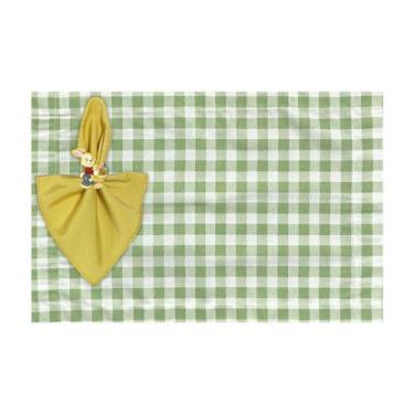 Imagem de Kit Jogo Americano Completo Páscoa Coelho Colorido - MUMUDECOR, XADREZ