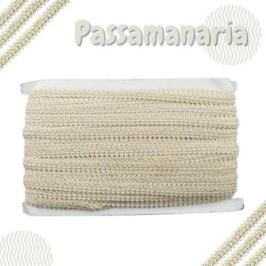 Imagem de Passamanaria  - Fita Galão - Rolo C/ 20 Metros Bege Natural - Nº: 296 