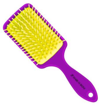 Imagem de Escova Cabelo Raquete Uso Diário Coleção Nolita Marco Boni, Roxo e Ama