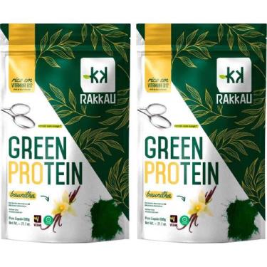 Imagem de Kit 2 Green Protein (Proteína Vegana) Baunilha Rakkau 600g