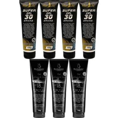 Imagem de Kit 4 Super Gel 30 Ervas 150g + 3 Gel Cartilagem de Tubarão Com 18 Erv
