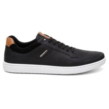 Imagem de Sapatênis Tênis Casual Masculino Ajuste Elástico Bardone, Preto, 40