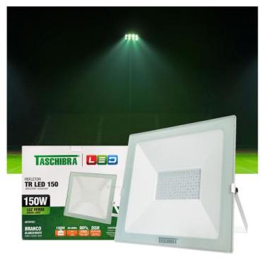 Imagem de Refletor Taschibra TR LED 150W Verde Branco, Branco