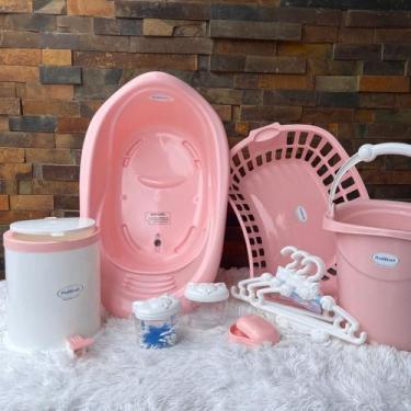 Imagem de Kit Banho Banheira 22 L Saboneteira Lixeira ofuro 9 IENS - Plastbrasil