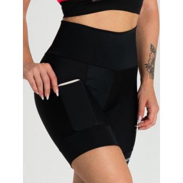 Imagem de Bermuda Para Ciclismo Feminina Com Bolso Lateral Savancini Fun (1305),